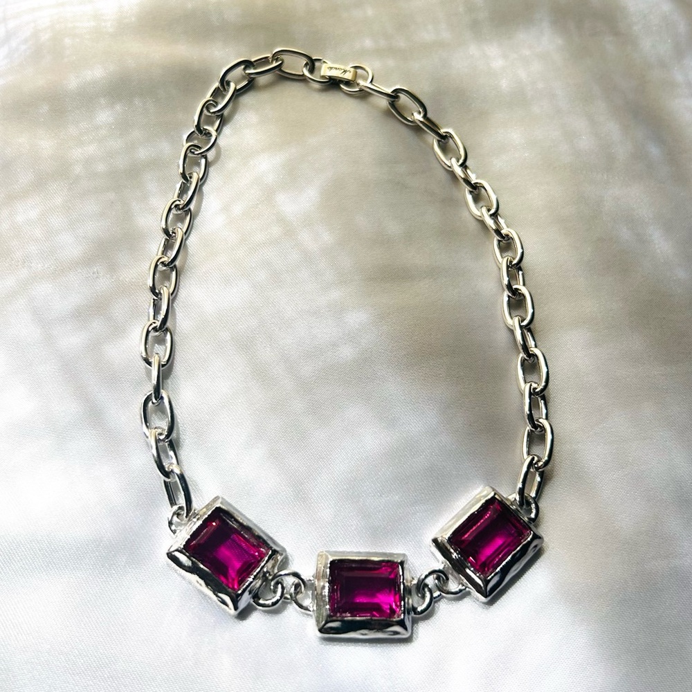 Mondo Mondo Archive Baguette Choker in Silver